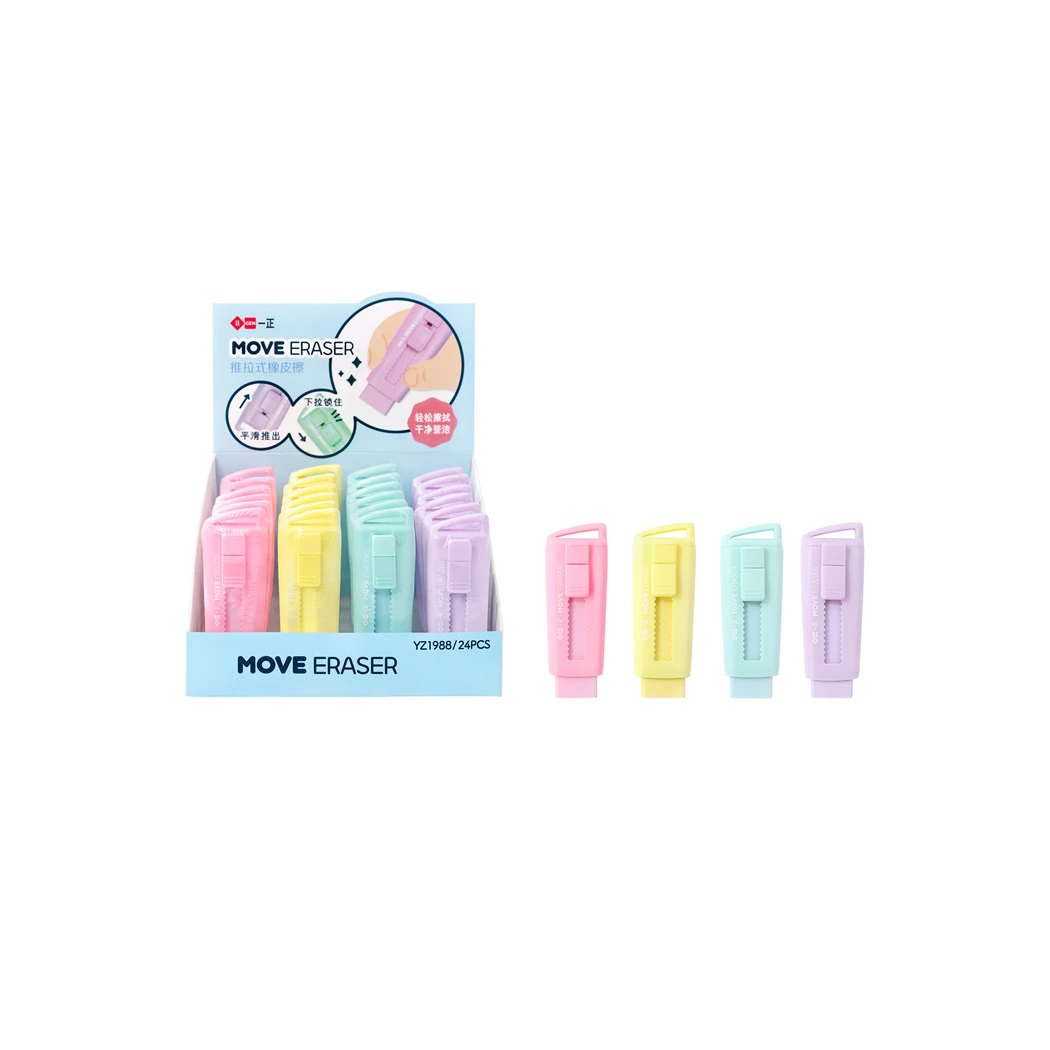 Factory directly wholesale popular macaron color painted student eraser for children