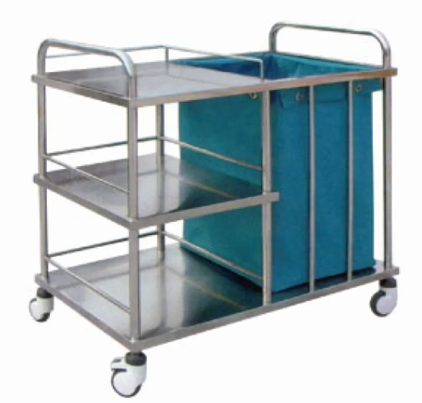 Mobile Furniture Stainless Steel Patient Transport Emergency Resuscitation Hospital Trolley