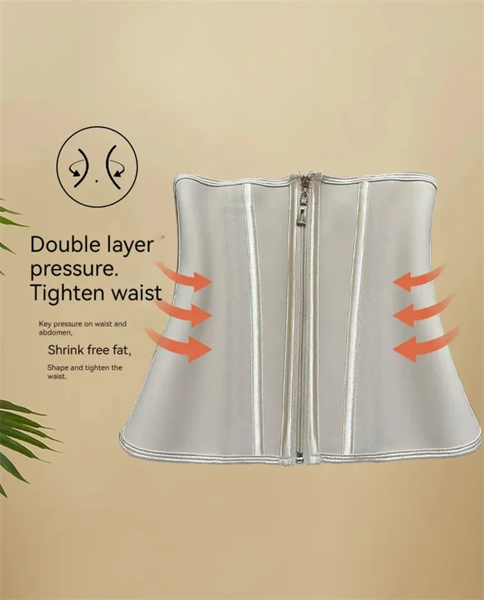 Women Latex Waist Trainer Fajas Corset Hourglass Body Shaper Tummy Control faja cinturilla Colombian Curved Girdles for women