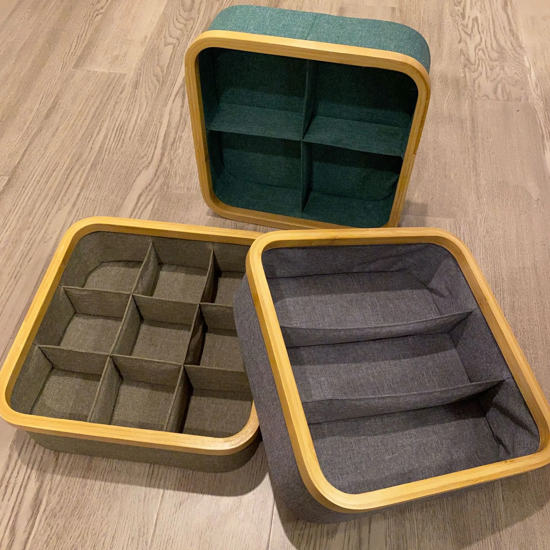 9 Cell Drawer Organizers Fabric Foldable Cabinet Closet Organizers and Storage Boxes Storage Boxes & Bins Clothing Organizer