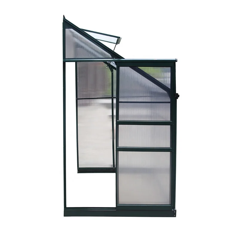 2.4 square meter UV coating polycarbonate sheet lean-to garden