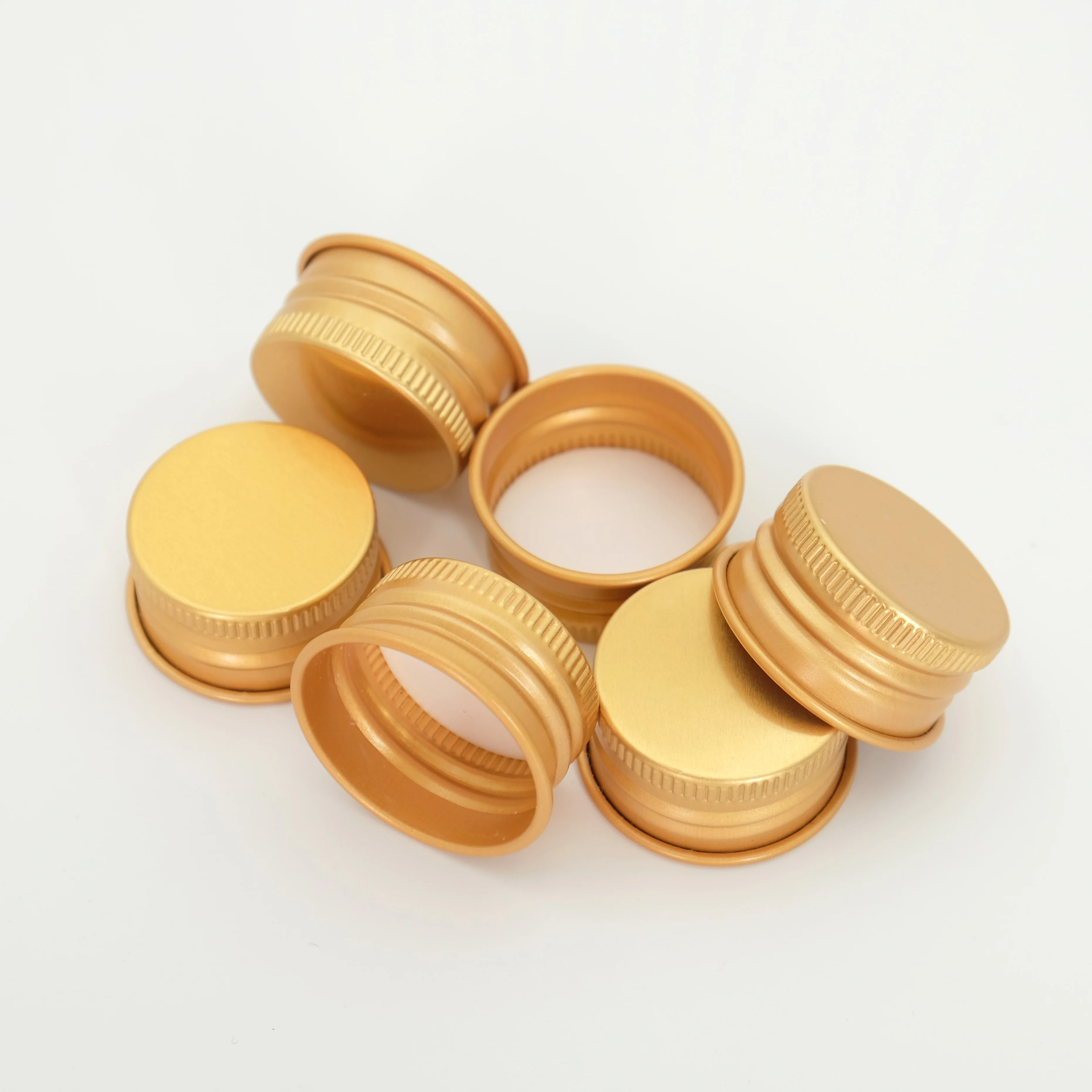 Wholesale Custom 24mm Seal Thread Aluminum Screw Caps for Drinks Food Bottles