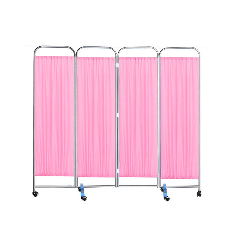 Medical Mobile Folding Bedside Clinic Hospital Furniture Room Divider Ward Screen