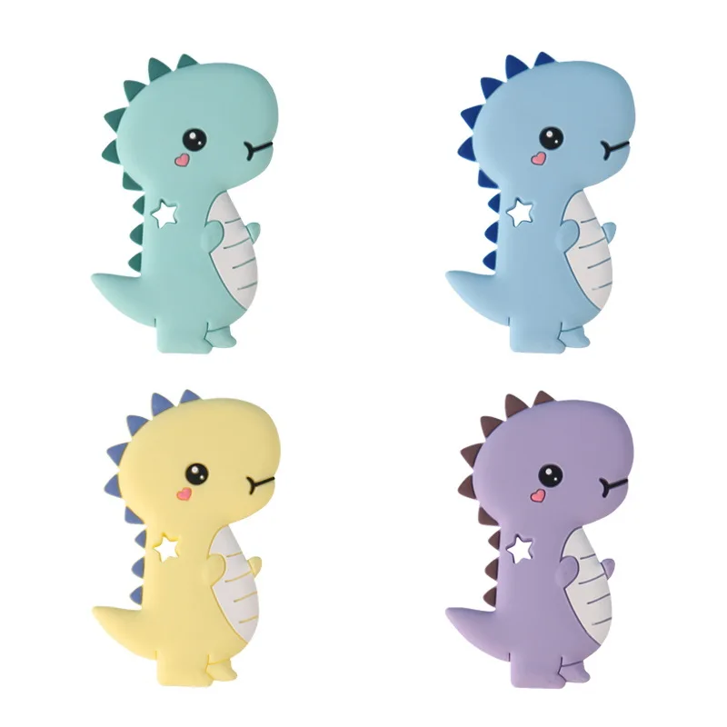 Baby Dinosaur Shape Food grade Silicone Creative Cartoon Teething Toy