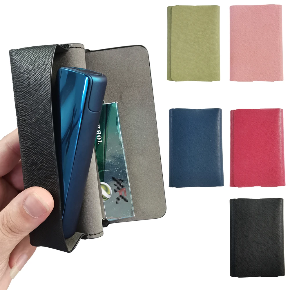 Fashion 5 Colors for LIL Solid 2 Leather Case Solid2 Portable Skin Cigarette Smoking  for IQOS ILUMA ONE Cases Cover