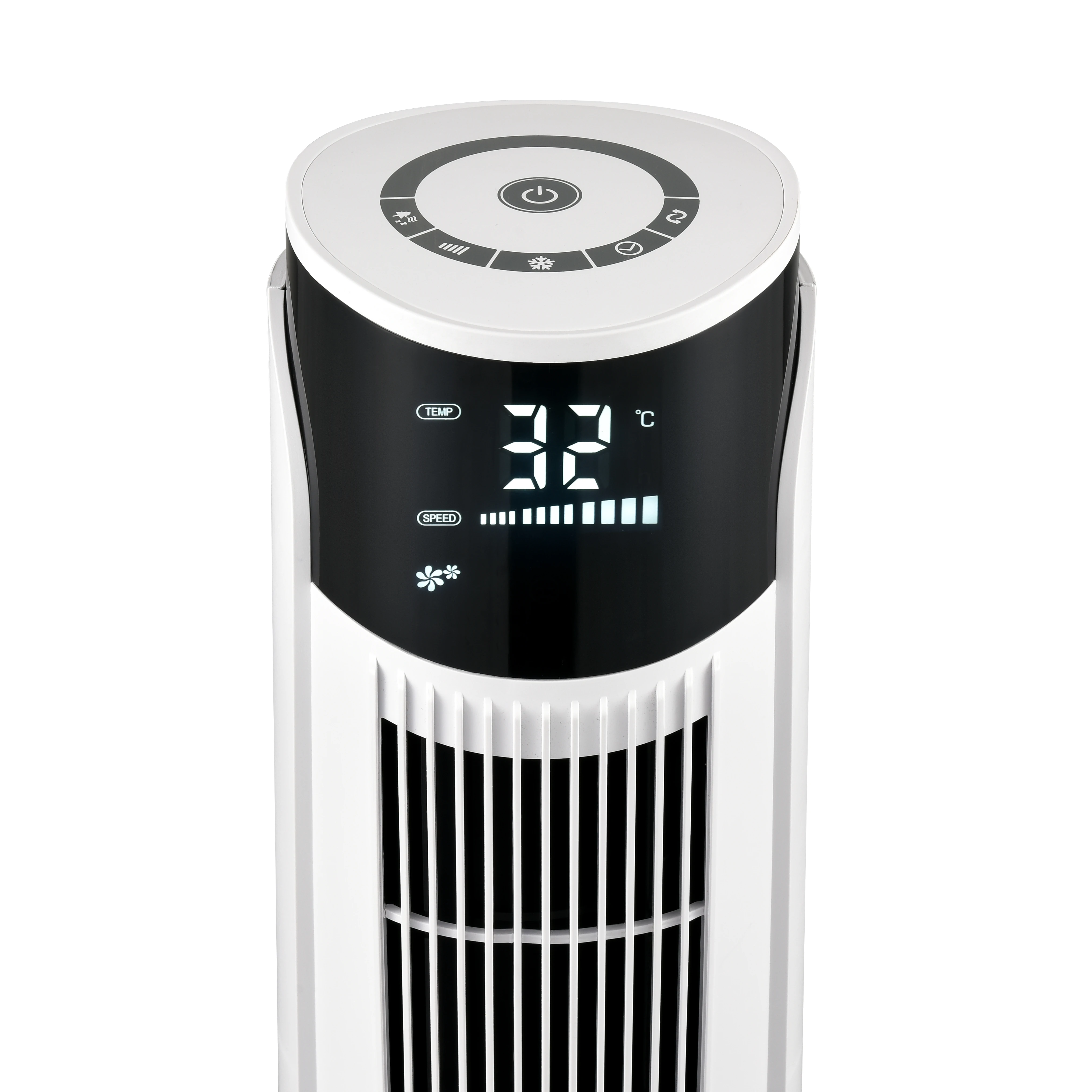 Electric Collapsible Fan Foldable Electric Bladeless Spray Mist Air Cooler Leafless Fan With Water Sprayer Tower & Pedestal Fans