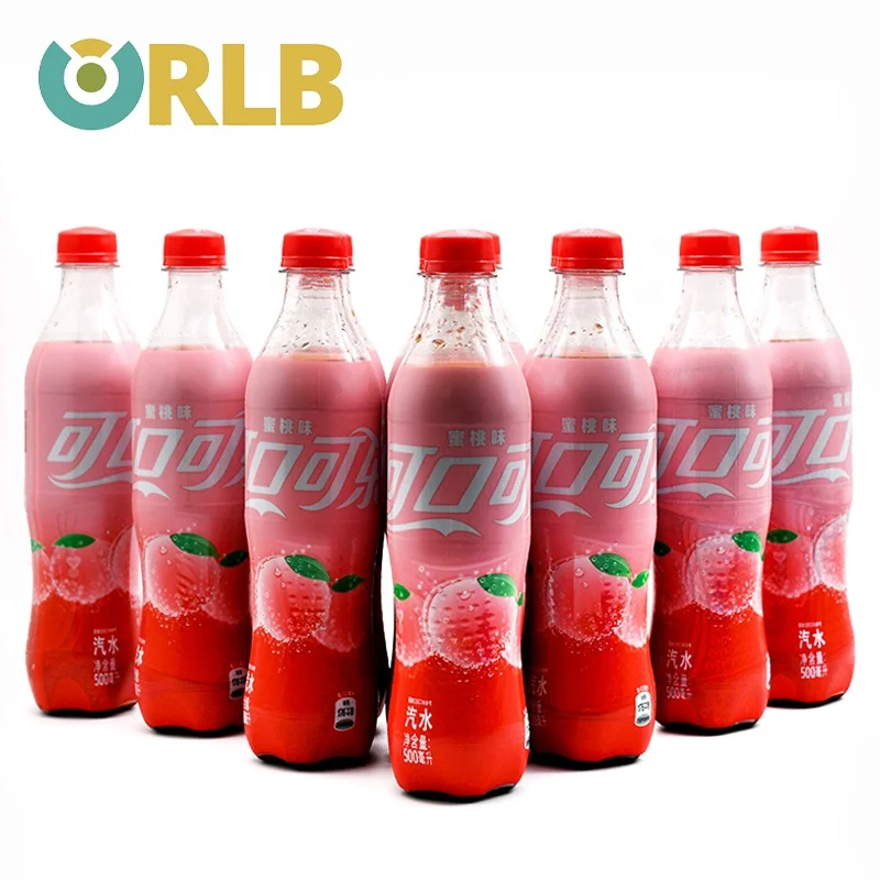 Best Selling Coca-Cola Peach Carbonated Drink 500ml Exotic Drinks Peach Drink