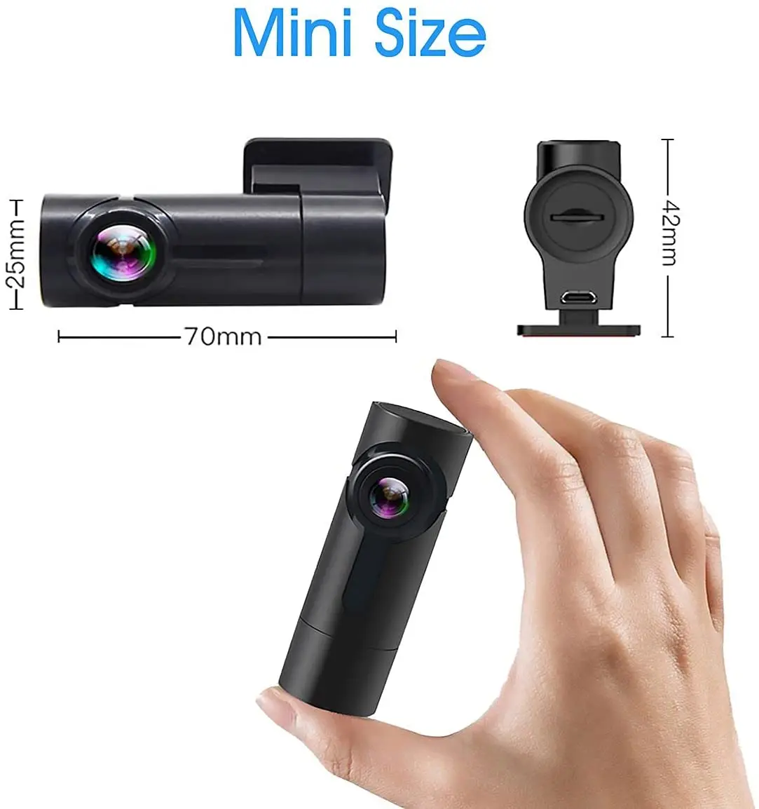 Car WiFi Hidden Mini Driving Recorder Loop Recording Parking Monitoring Night Vision Wireless Dash Cam Automobile Carcorder