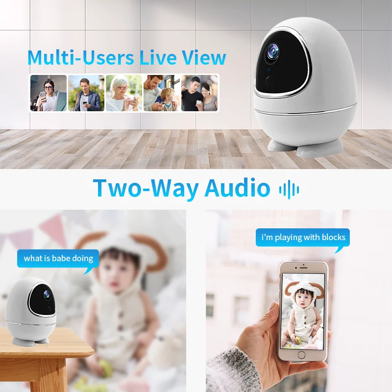 VESAFE Built-in Battery Powered Camera High quality Security 1080P IP Cameras