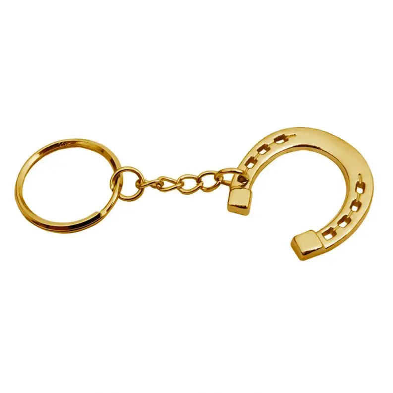 Lucky Horseshoe Riding Durable Silver Western Horse Shoe KeyChain Snaffle Bits KeyChain Great Small Gifts Wedding supplies decor