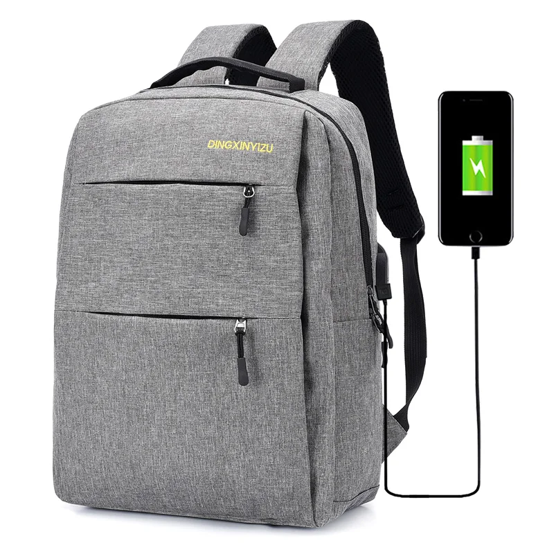 OMASKA Fashion Travel Back Pack Waterproof Mochilas USB Outdoor 3 Pieces Set Fit 15.6 Inches 3 in 1 Laptop Backpack Set