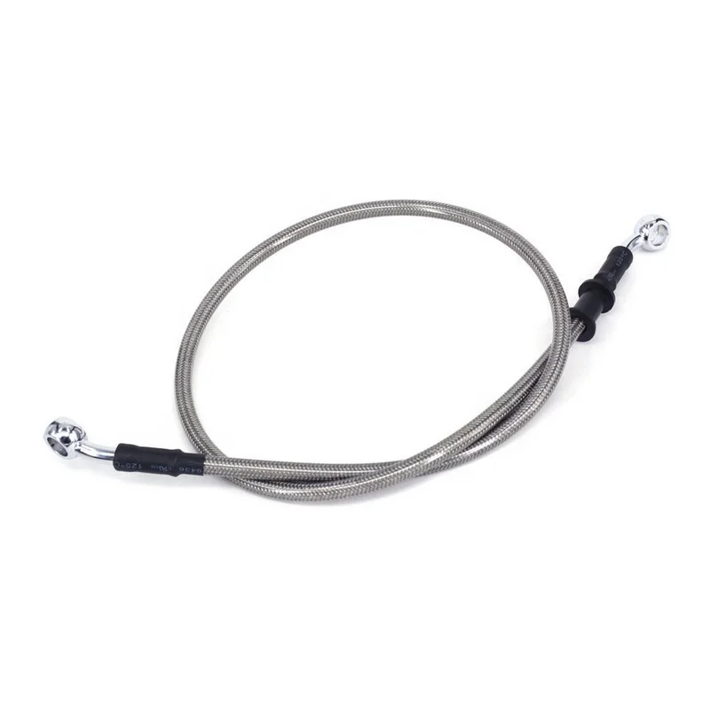 Sae J1401 AN3 Silver Black Cover PTFE Stainless steel braided brake line hose with brake fitting for car motorcycle