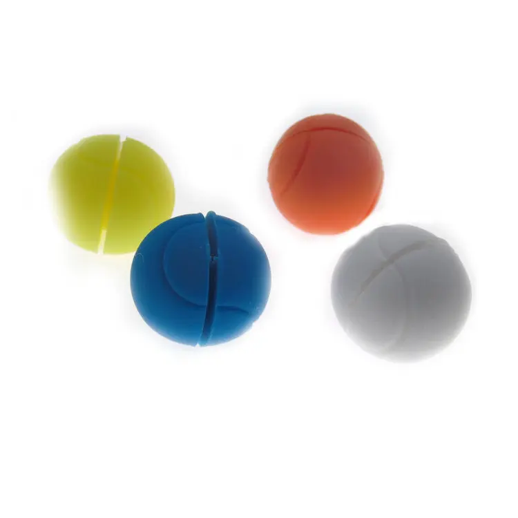 Ball shape silicone rubber tennis racket vibration dampeners