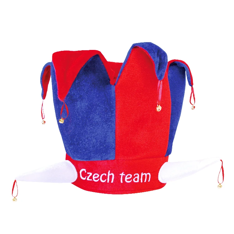 Hot selling customized Logo Football Fans Beer Hat Polyester Party Hat Velvet Crazy Top Hat