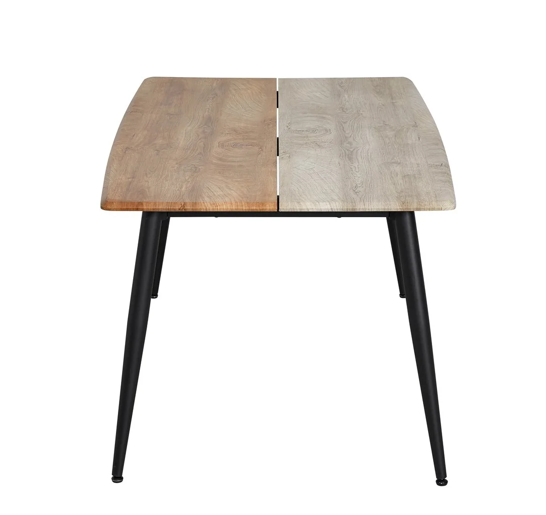 2022 New Design Contrast color Style Dining Room Furniture Cheap Wholesale MDF Top With Paper Dining Table