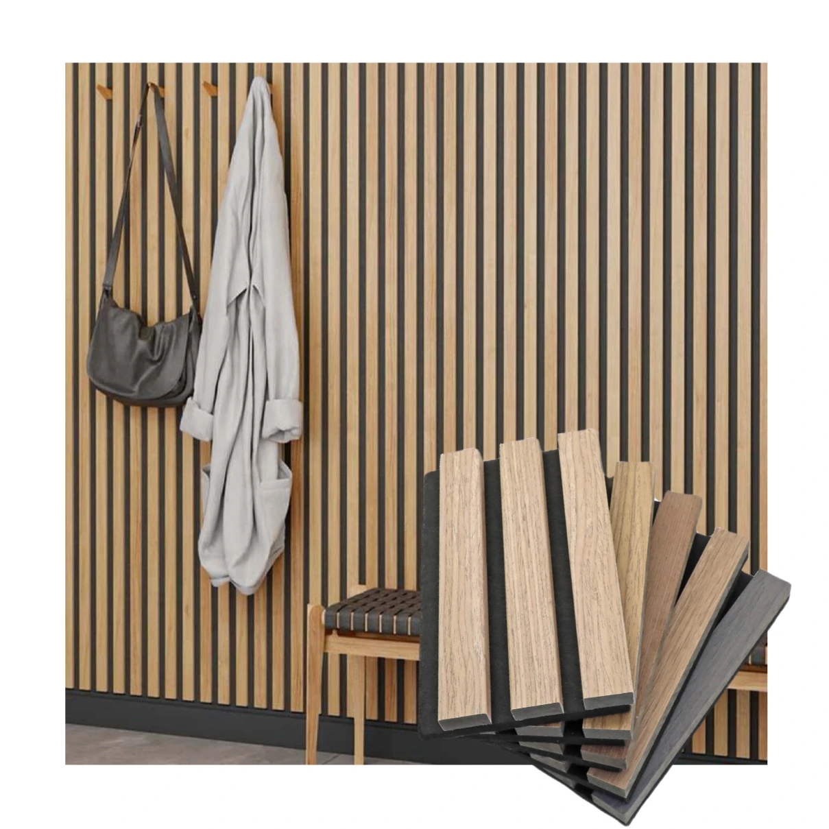 wood panels wall decor interior wood slat Acoustic Panel for wall