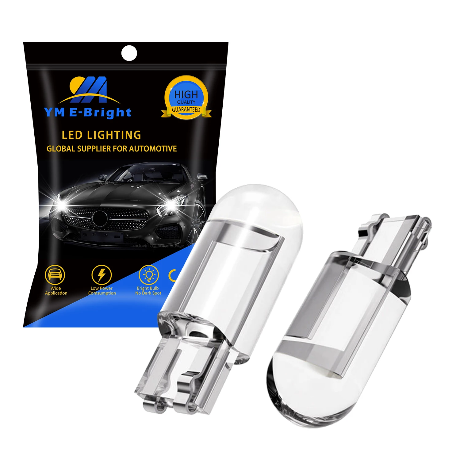 High Bright Transparent 194 Led Bulb T10 168 2825 W5W Led Bulb Red Car Led Interior Lights Dome Map Trunk License Plate Lights