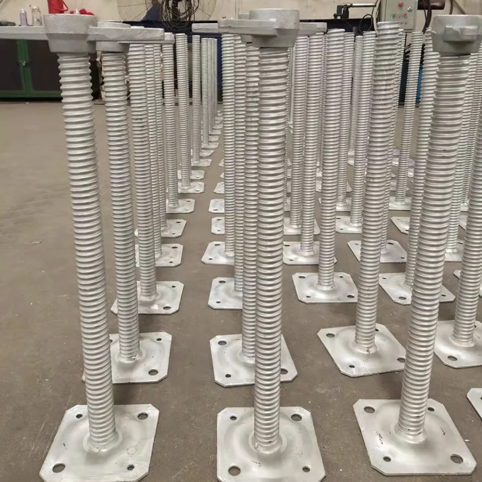 screw jack with swivel base plate