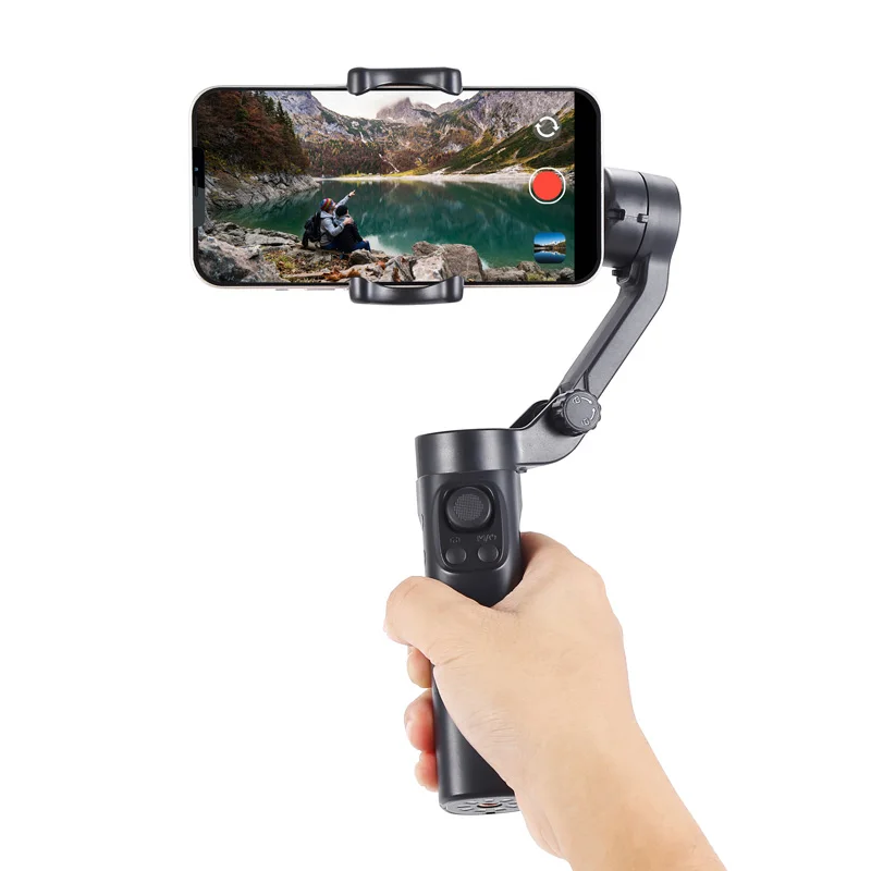 F5 plus electric Stabilizer 3-Axis Phone Smartphone recording bases gimbal stabilizer smart shooting selfie stick