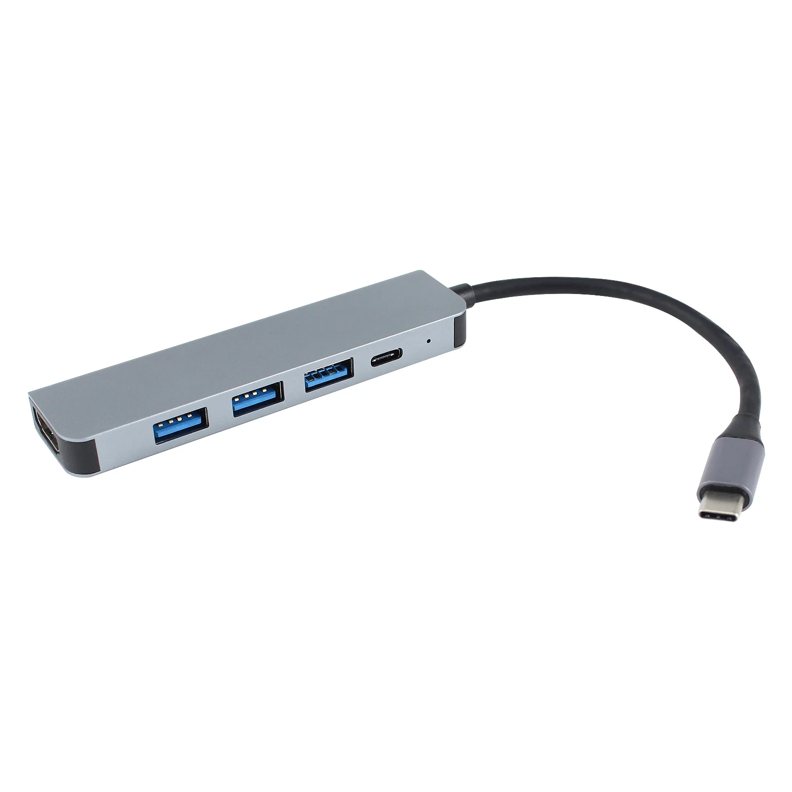 5 In 1 Macbook type c hub to 3.0 2.0 usb por hdmi 4K PD Charging usb c hub 5 in 1 Multifunction poweredusb type c hub Adapter