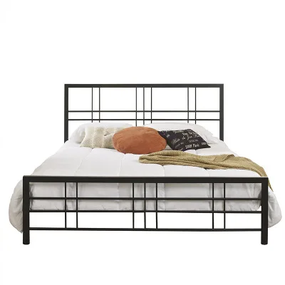 
Bedroom furniture wrought iron bed queen size metal bed 