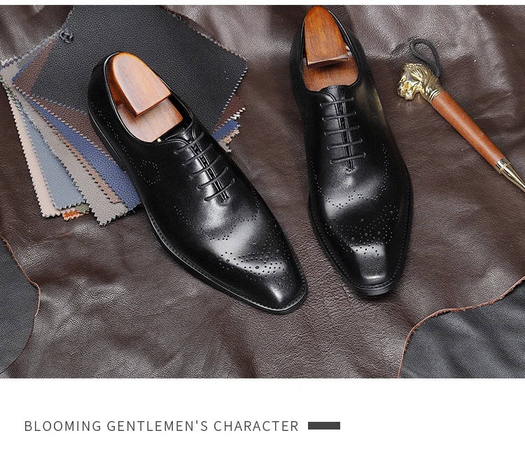 Premium Quality Hot Selling leather shoes for men Luxury Trendy Black men Official Shoes Comfortable Genuine Leather Shoes Men