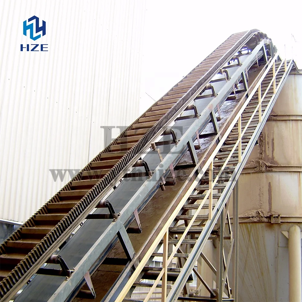 
Gold Ore Corrugated Sidewall Steep Angle Belt Conveyor 
