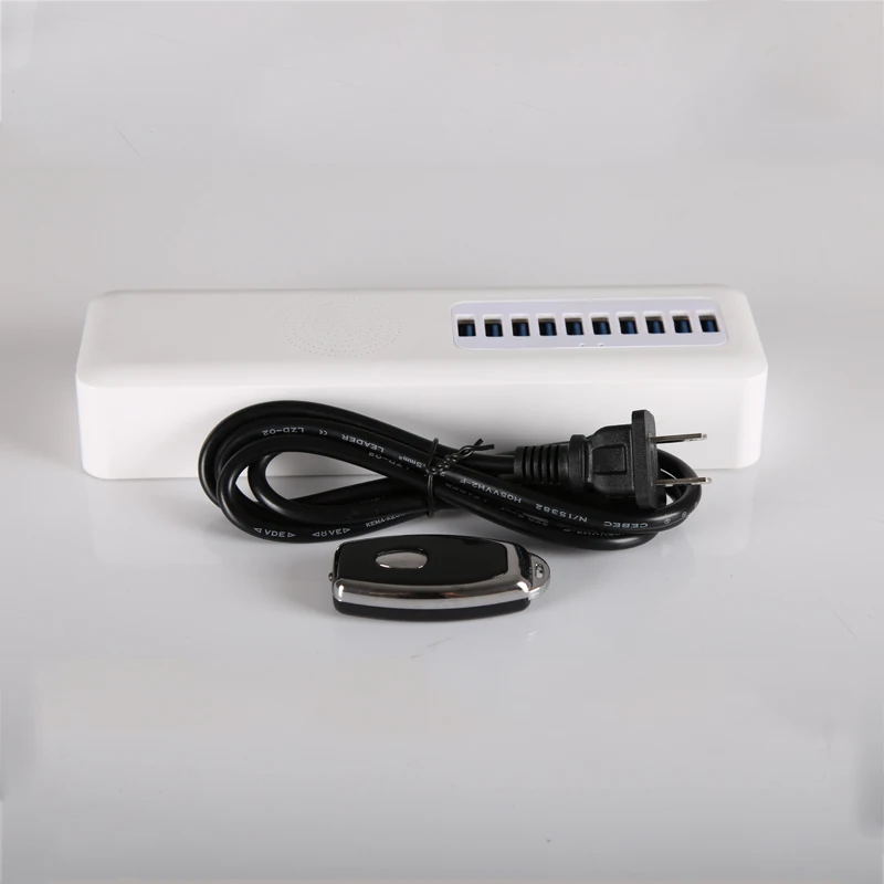 10 multi ports smart phone anti theft display stand holder device for retail shop