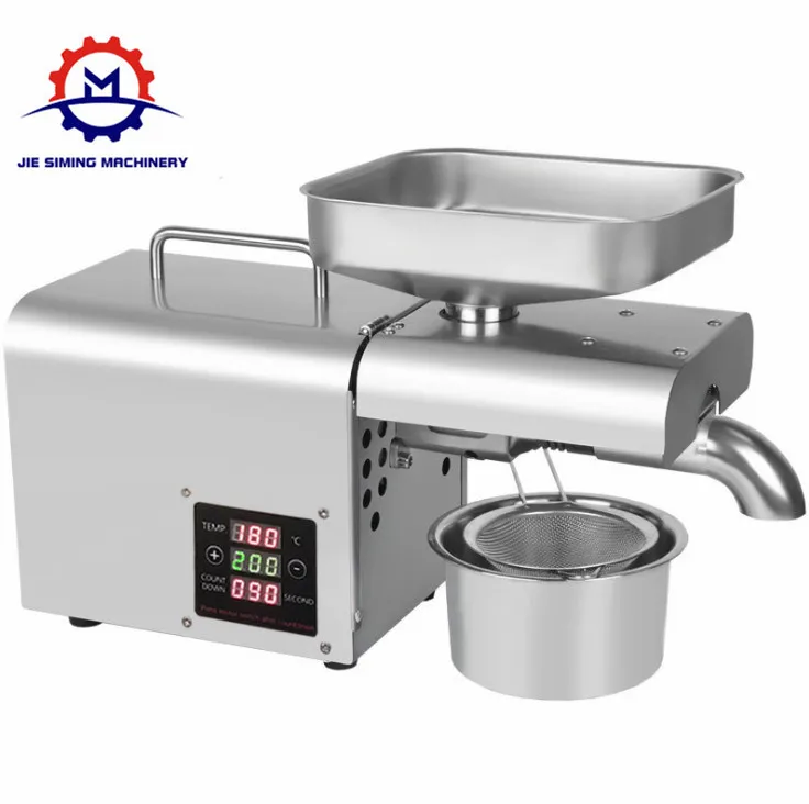 Commercial High yield mini soybean oil press machine Food Grade Stainless Steel Oil Expeller/cold oil press