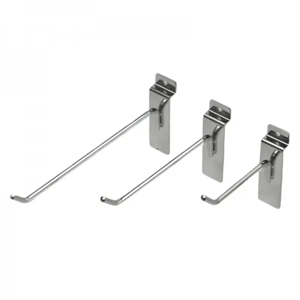 Customized Size Firm Groove Plate Warped Tail Metal Hook Stand With Shoe Display Hooks