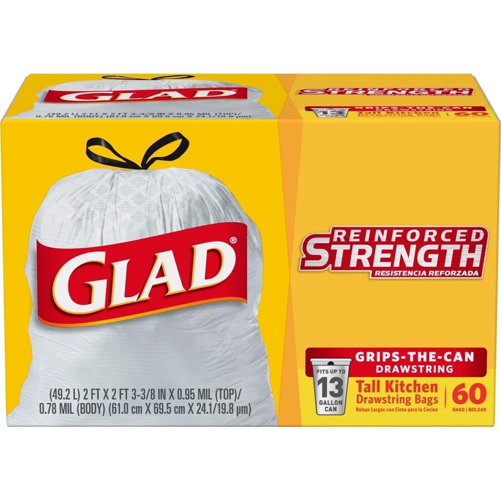 Wholesale customized LDPE/HDPE disposable high-quality and large capacity drawstring garbage bags