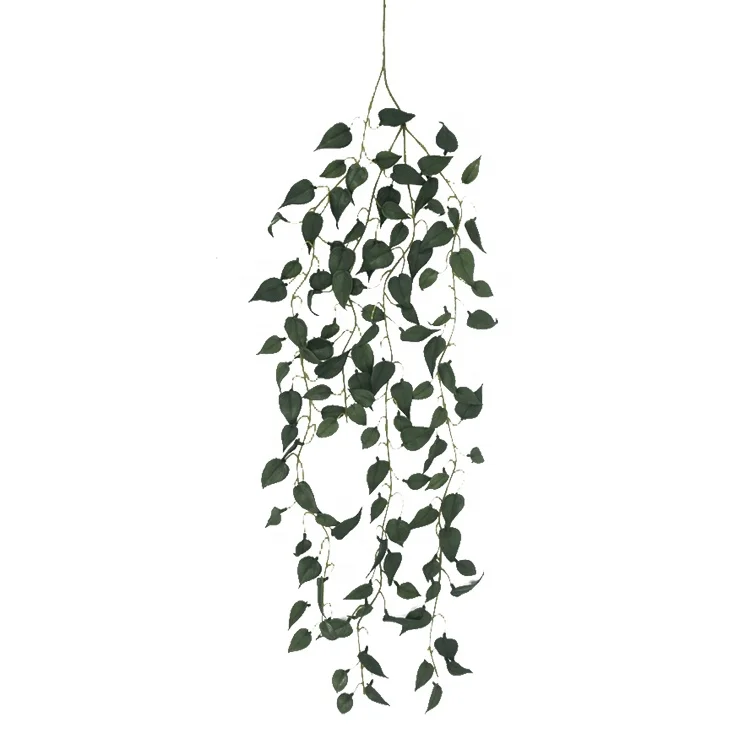 Artificial Plant Pvc Plastic Hanging Vine 90cm Pvc Anthurium Hanging Bush