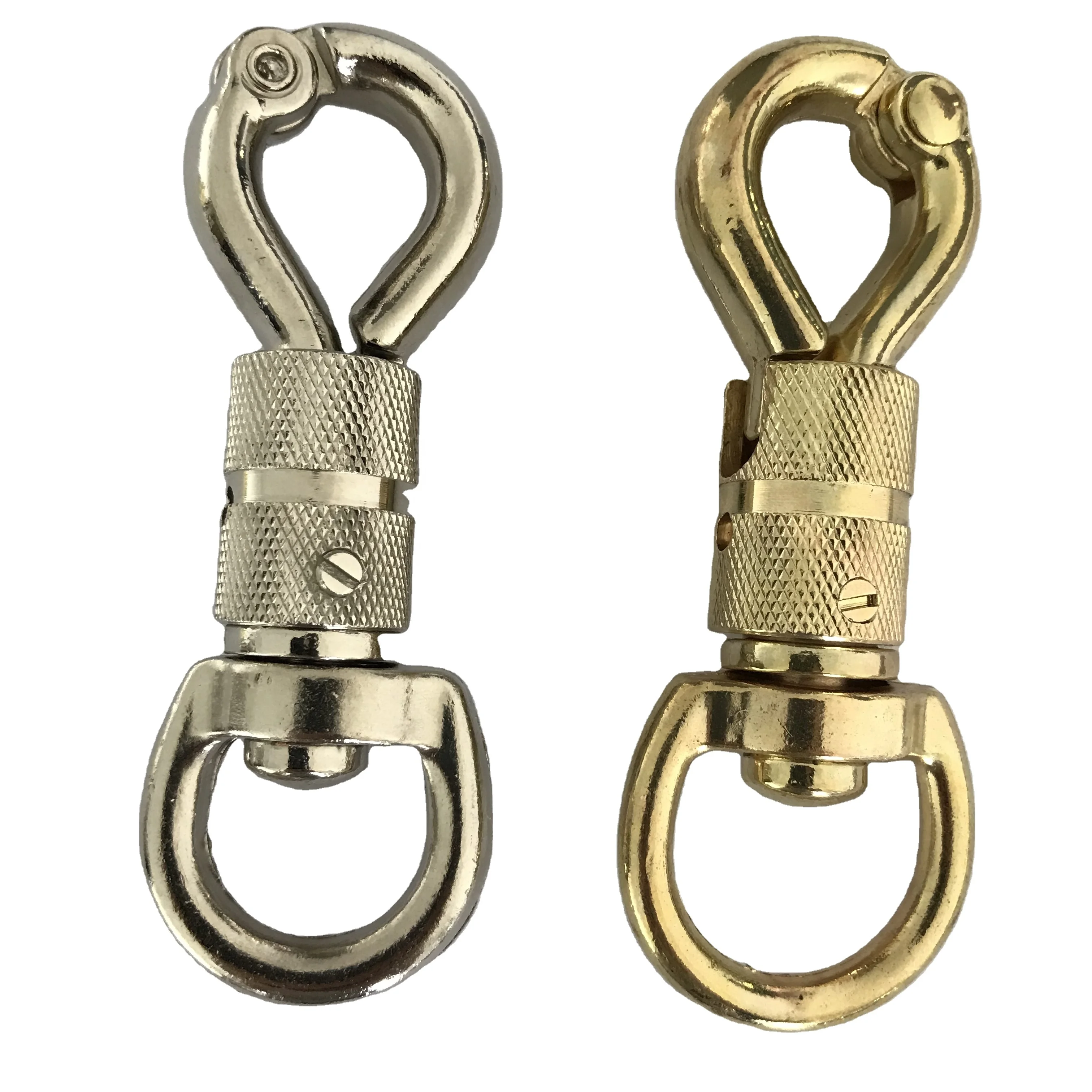 Silver Color Zinc Alloy Quick Release Panic Bull Snap Hook Panic Snap Trigger Safety Hooks Swiveling Eye For Horse Reins