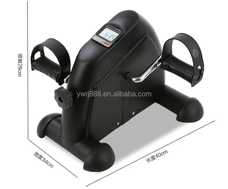 Home Elderly Rehabilitation Exercise Mini Bike Fitness LCD Display Pedal Exercise Indoor Cycling Stepper Mini Exercise Bicycle