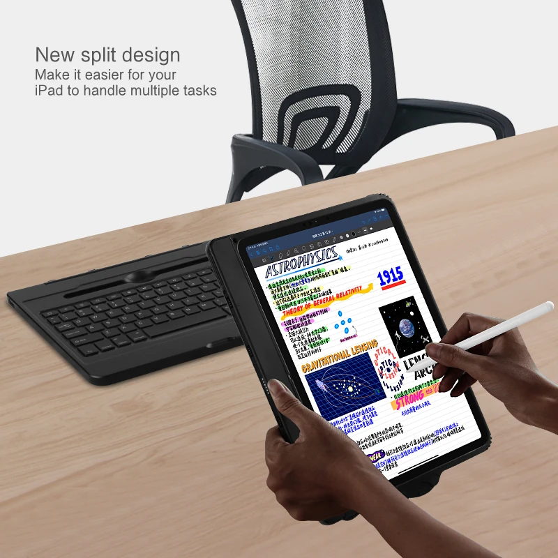  Клавиатура AJIUYU Magic для iPad Pro 11 дюймов 2020 2021 2018 футляр док-станция концентратор USB pro11 планшет с магнитным разделением умный