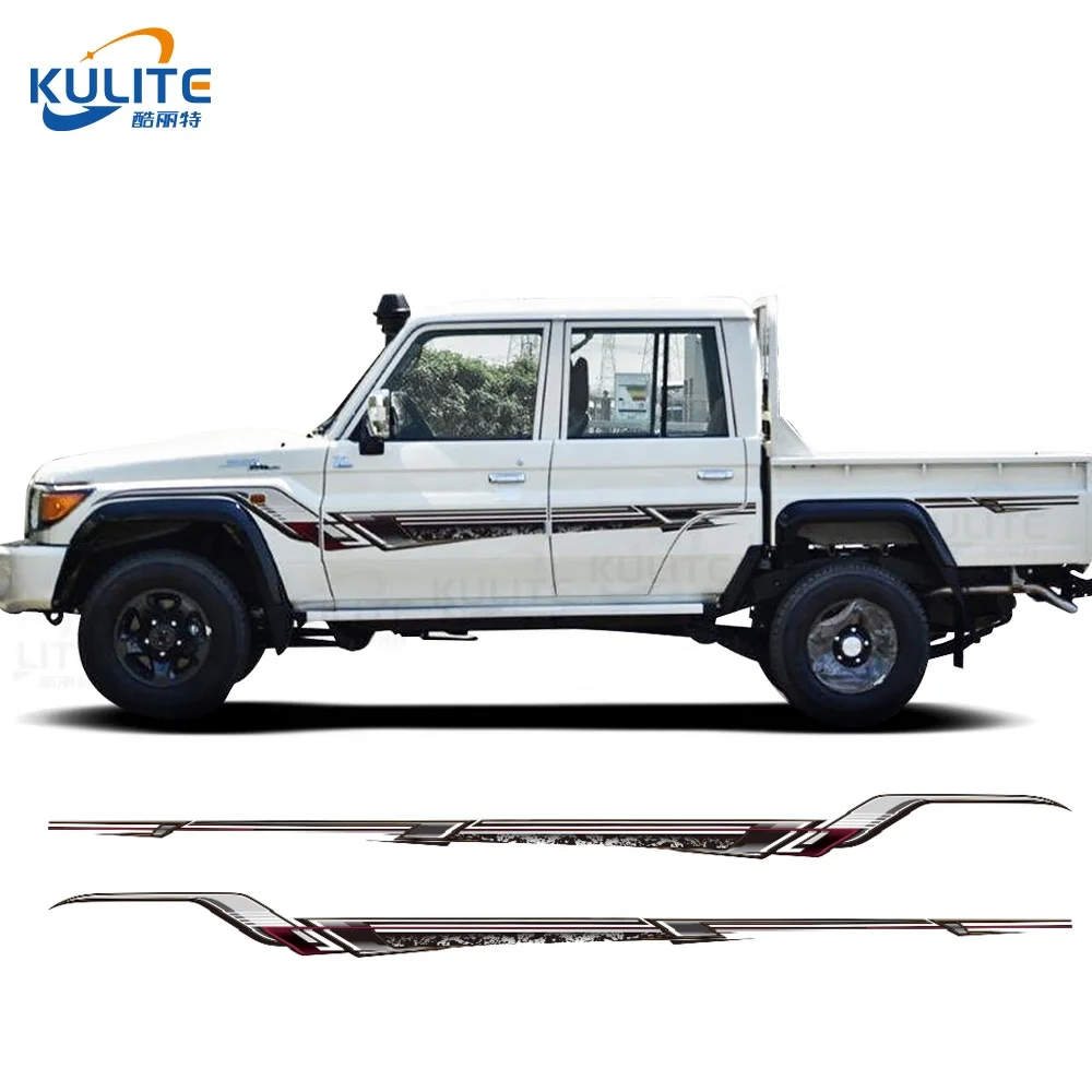 Новинка 2022, стильные оригинальные полосы Land Cruiser для TOYOTA, боковые наклейки, виниловые наклейки для кузова двигателя