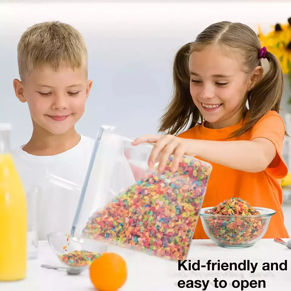 Cereal Storage Containers Airtight Food Storage Containers 4L(135oz) - Large Kitchen Storage Keeper - Easy Pouring Lid