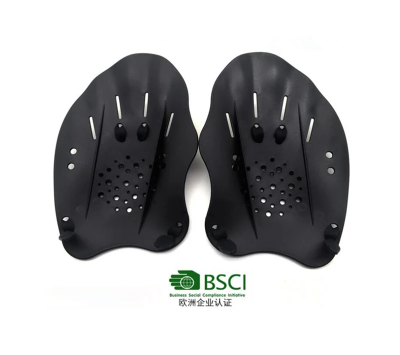 Wholesale Custom Swimming Paddles Training Adjustable Hand Webbed Gloves Pad Fins Flippers Swim Training Paddles Glove