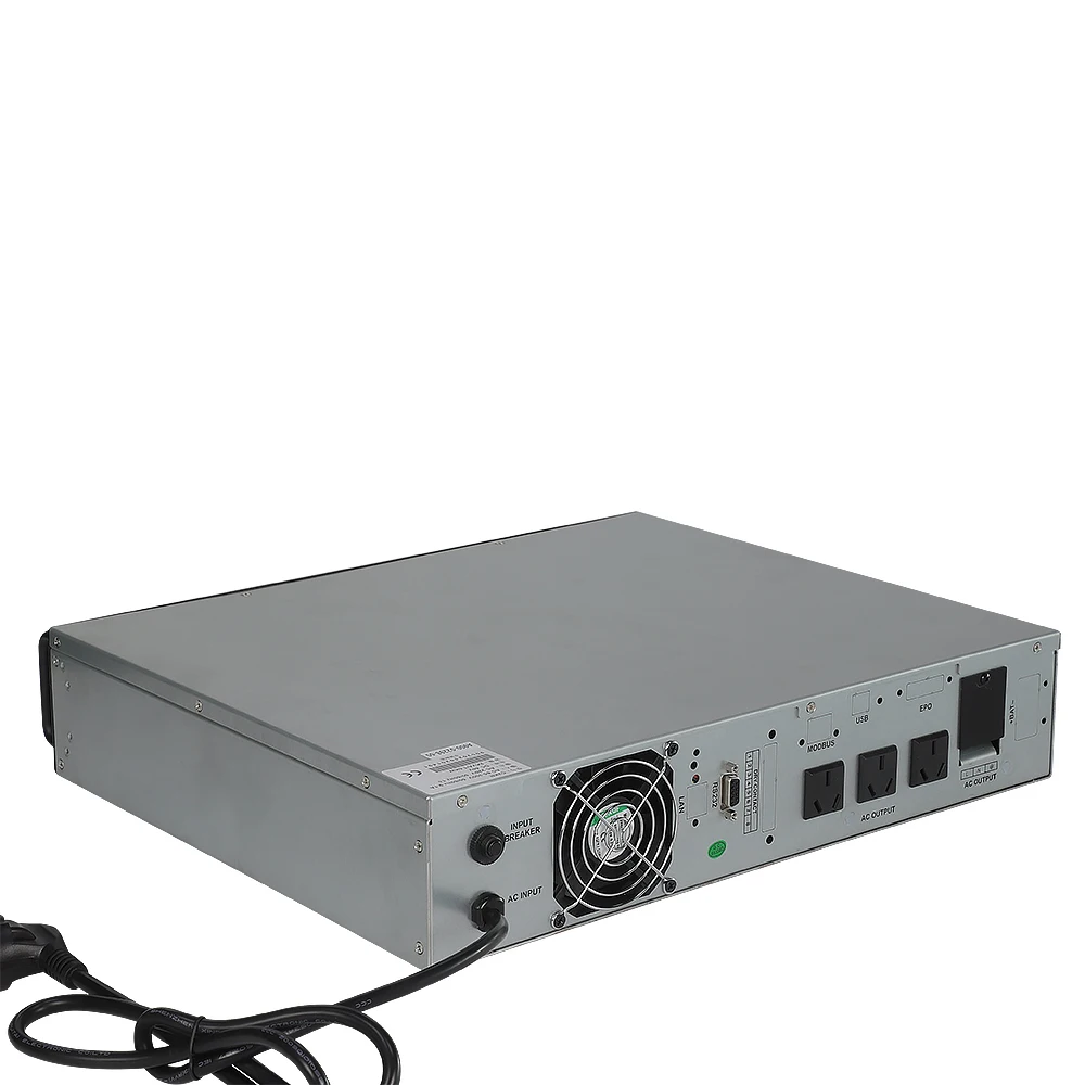 10kva Rack Mounted Online UPS Three Phase 3 Phase UPS Uninterruptible Power Supply External Battery Bank Long Run Lithium UPS