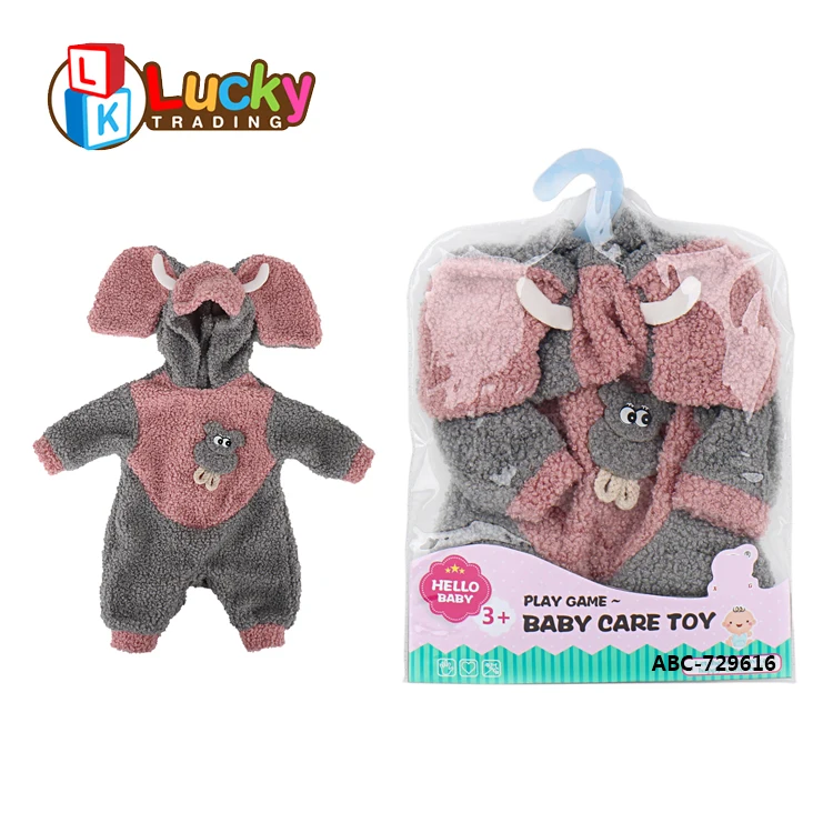 New 16 Inch Custom Doll Cloth Fashion Style Reborn Doll Beautiful Baby Dress Up Game Doll Clothes