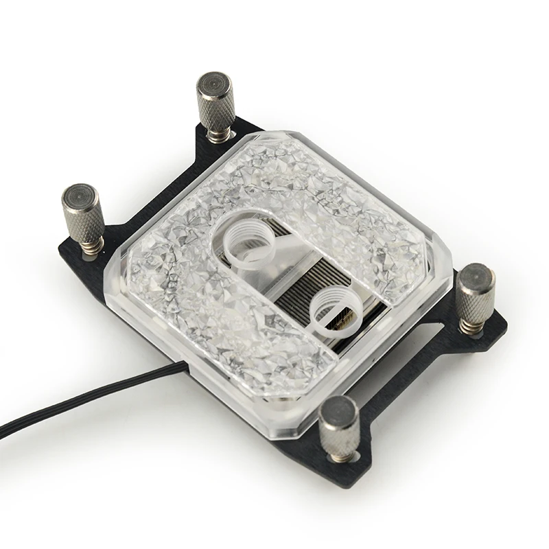 Syscooling Ice crystal CPU Water Block used for intel or AMD CPU socket Socket / ARGB Light Supports copper plate