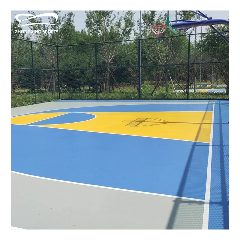 High-Performance Silicone Pu And Spu Playground Floors Coating For Basketball Badminton Volleyball Silicon Pu Sport Court