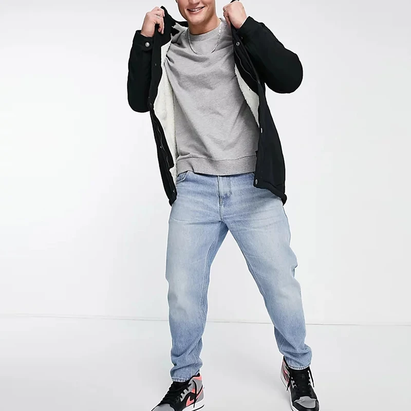 Best Hot Sale Custom Design Men Puffer Bubble Jacket With Full Sleeves Borg Lined Parka Coat With Hood In Black