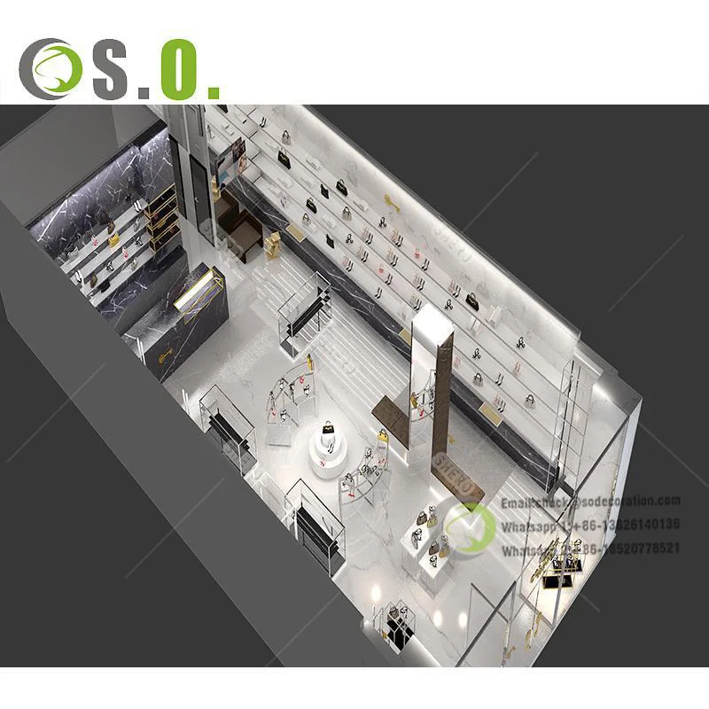 Modern Shoe Shop Furniture  Boutique Metal Display Shelf  Shoe Shops Cabinet