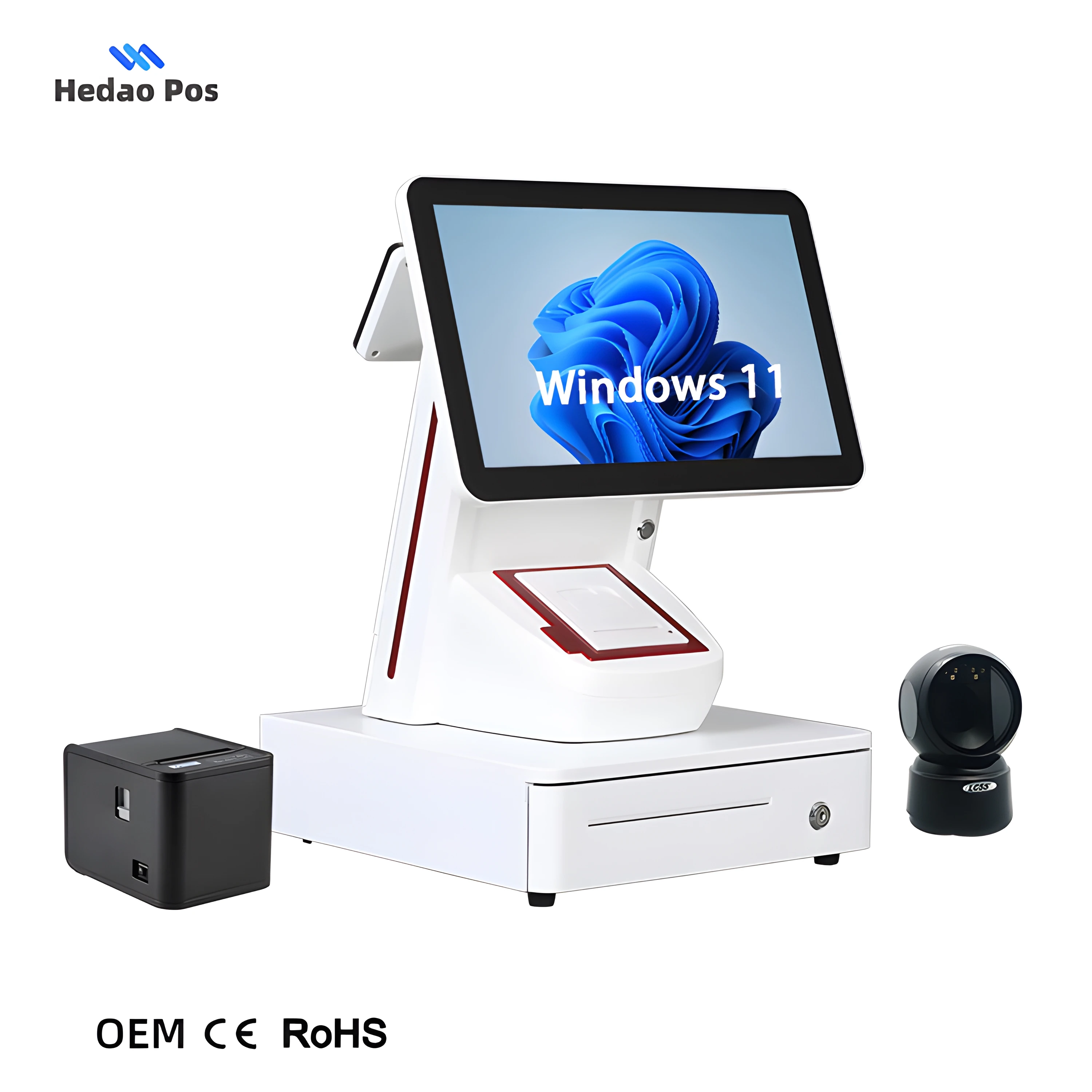 Full set supermarket cash register with online ordering for Restaurants Retail Industry Hospitals And Bars