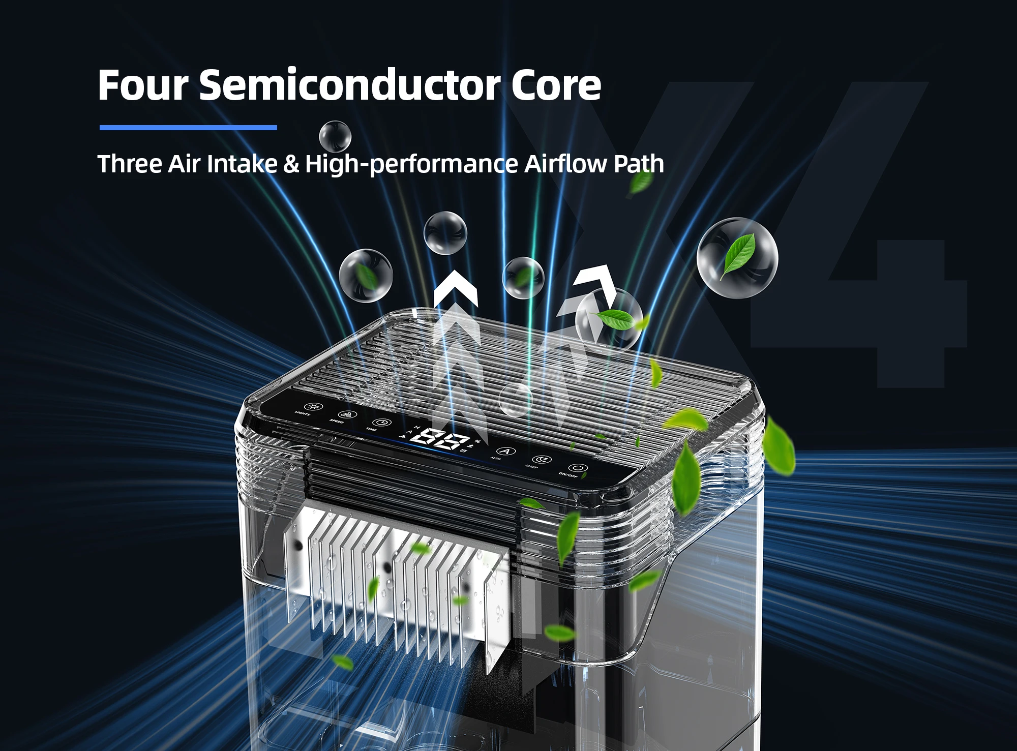 Source Factory Dehumidifier Suppliers 1000ml/Day Electronic Screen Air Drying Peltier Low Noise Home Dehumidifiers For Sale