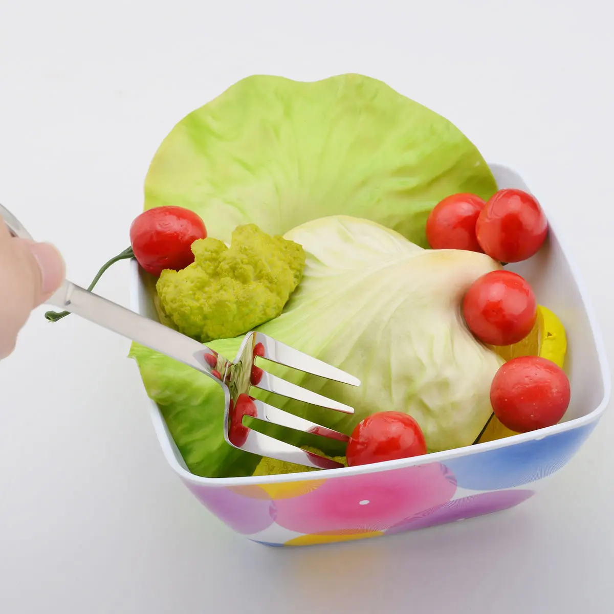 Yijia Factory Wholesale Stainless Steel Small Tableware Fork Spoon Set Mirror Polish Creative