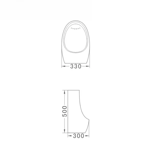 LORY Simple Basic Design Ceramic Toilet WC Urinal for Public Place