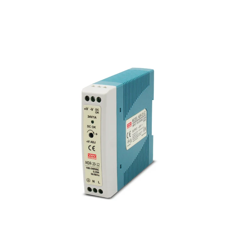 MDR-20-12 20W 12V 1.67A 12V Industrial Din Rail Power Supply Enclosed Switching Power Supply