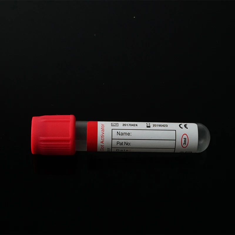 globalroll medical pp disposable 2.5ml 13*55ml pink top test edta k2 K3 non vacuum blood collection tube